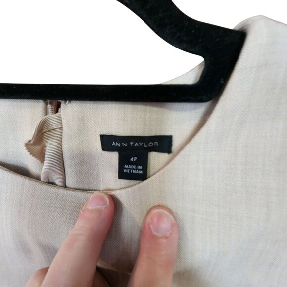 Ann Taylor Cream Midi Dress - Picture 3 of 3